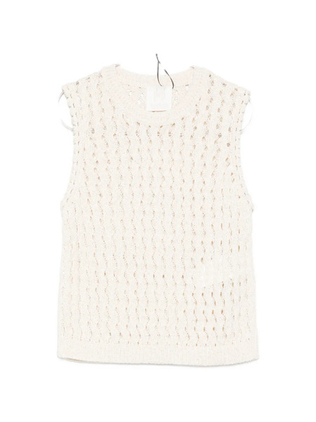  Monochrome Memiro Openwork Tank Top - Neutrals 