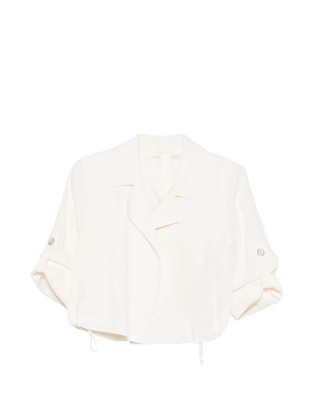  Monochrome Palchi Turn-up Sleeve Drawstring Jacket - Neutrals 
