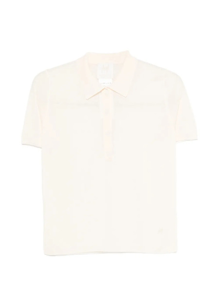  Monochrome Short-sleeve Polo Top - Neutrals 