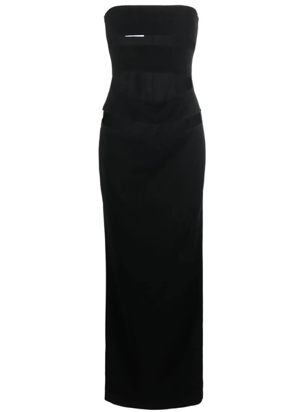  Mônot Cut-out Strapless Gown - Black 