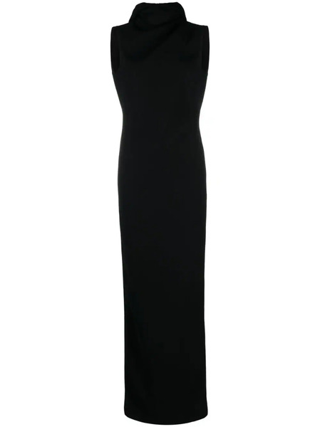  Mônot Hooded Open-back Maxi Dress - Black 