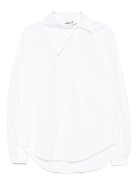  Monse Asymmetrical Collar Shirt - Neutrals 