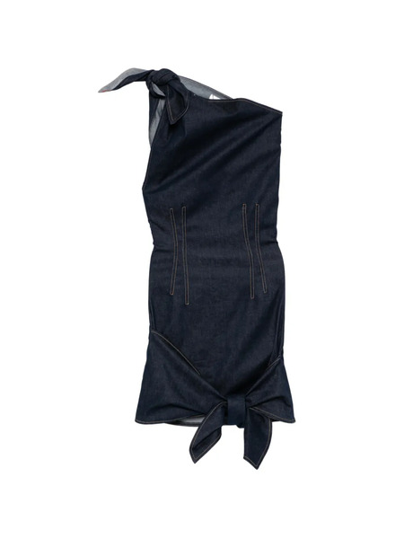  Monse Bow-tie Mini Dress - Blue 