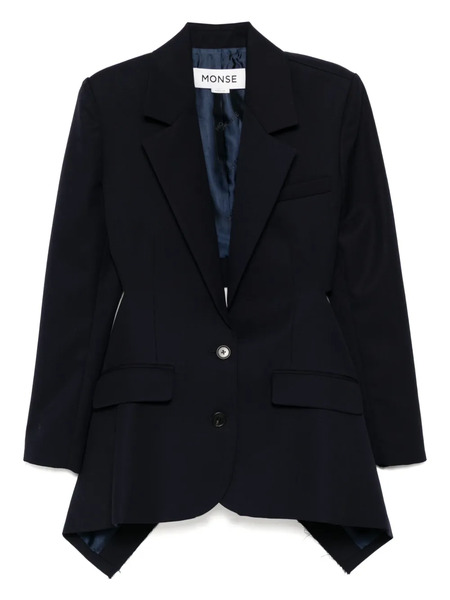  Monse Cascade Slashed-tail Jacket - Blue 