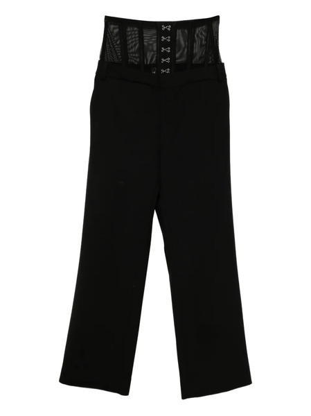  Monse Corset Slim Trousers - Black 