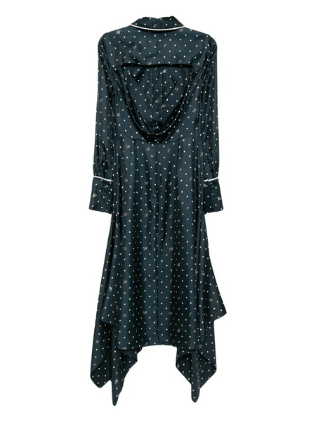  Monse Cowl-back Midi Dress - Blue 