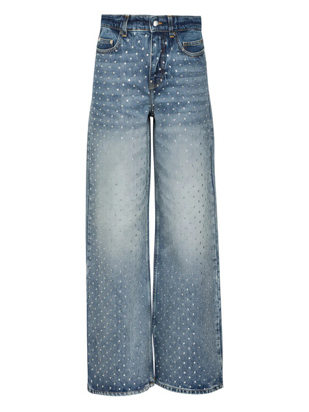  Monse Crystal-studs Embellished Jeans - Blue 