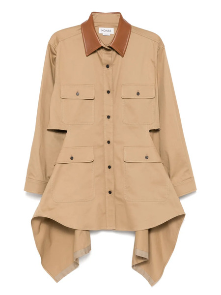  Monse Deconstructed Cargo Jacket - Brown 