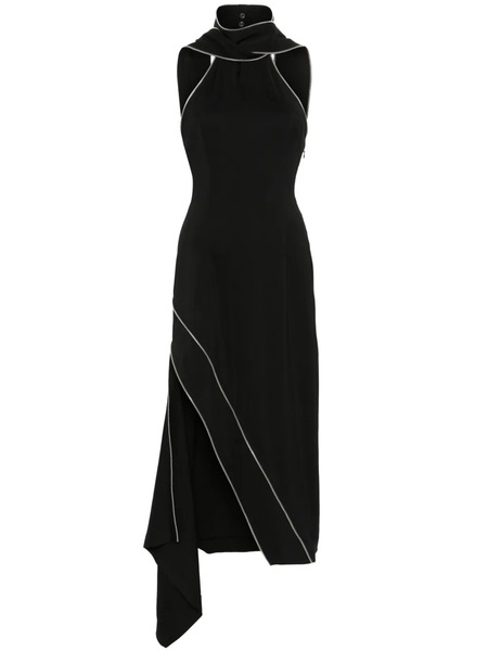  Monse Decorative-zip Midi Dress - Black 
