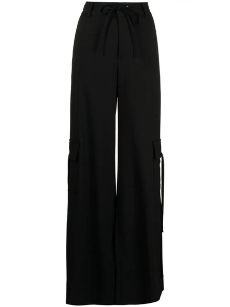  Monse High-waist Side-slit Cargo Trousers - Black 