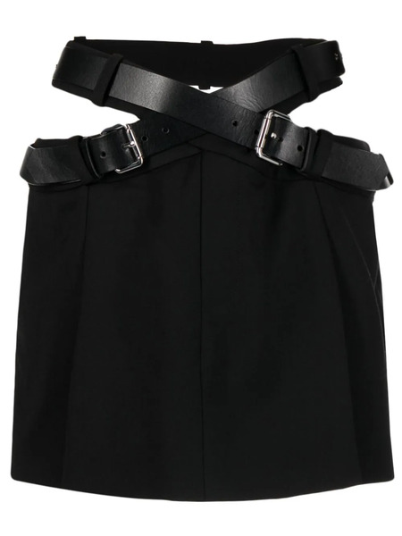  Monse High-waisted Belted-waist Skirt - Black 