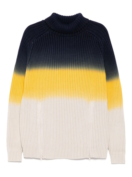  Monse Ombré Zip-detail Jumper - Green 