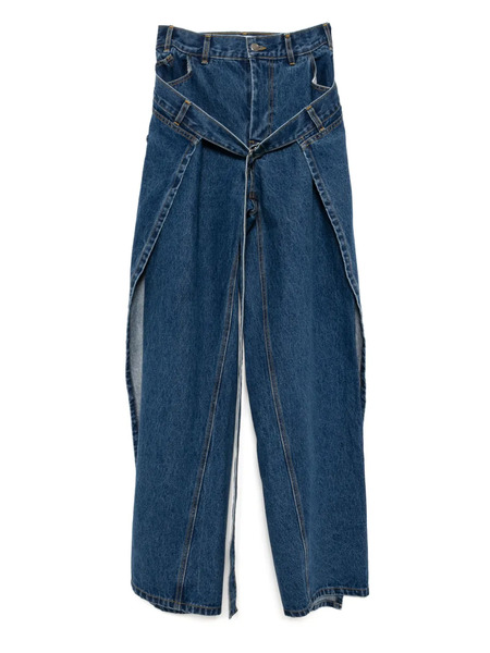  Monse Panel Detailing Jeans - Blue 