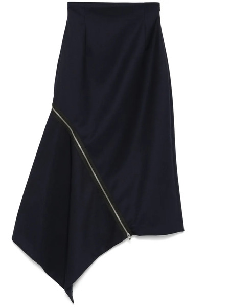  Monse Zip-detail Midi Skirt - Blue 