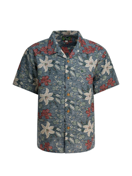  Montbell Floral Button Shirt - Blue 