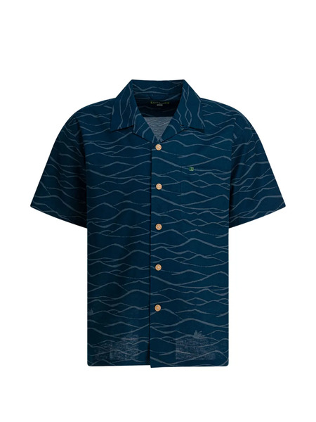  Montbell Patterned Button Shirt - Blue 