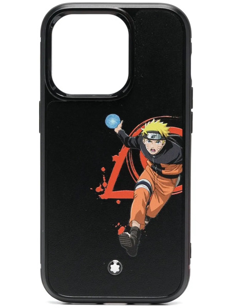  Montblanc Graphic Print Phone Case - Black 