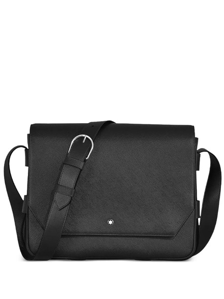  Montblanc Leather Messenger Bag - Black 