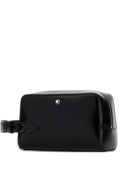  Montblanc Leather Wash Bag - Black 