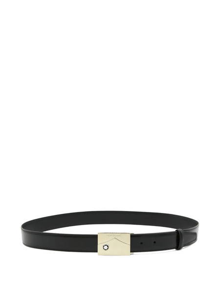  Montblanc Logo-buckle Belt - Black 