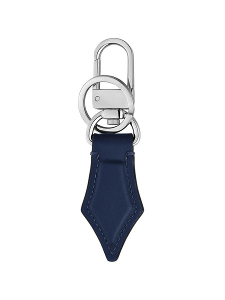  Montblanc Nib Logo-plaque Keyring - Blue 