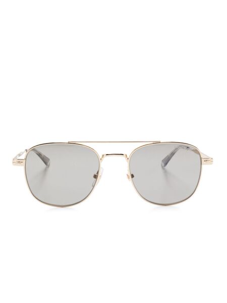  Montblanc Pilot-frame Sunglasses - Gold 