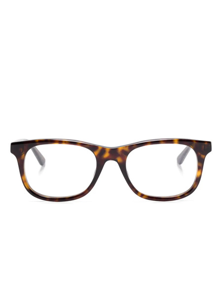  Montblanc Rectangle-frame Glasses - Brown 