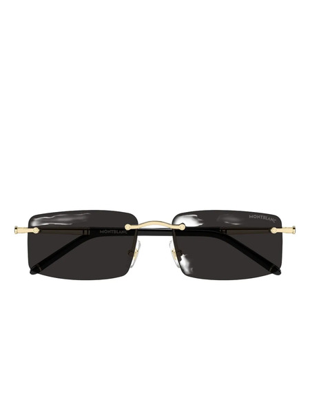 Montblanc Rectangle Sunglasses - Black 