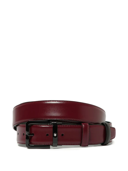  Montblanc Reversible Leather Belt - Red 