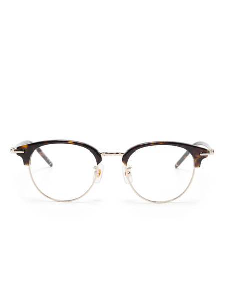  Montblanc Round-frame Glasses - Brown 