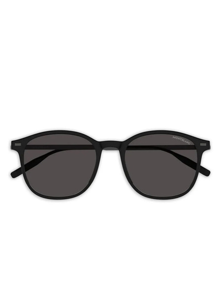  Montblanc Round-frame Sunglasses - Black 