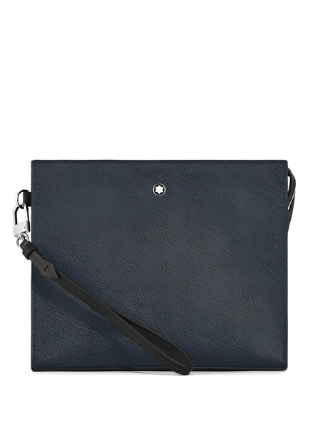  Montblanc Sartorial Leather Square-shape Clutch Bag - Blue 