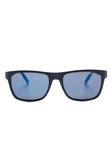  Montblanc Square-frame Mirrored Sunglasses - Blue 