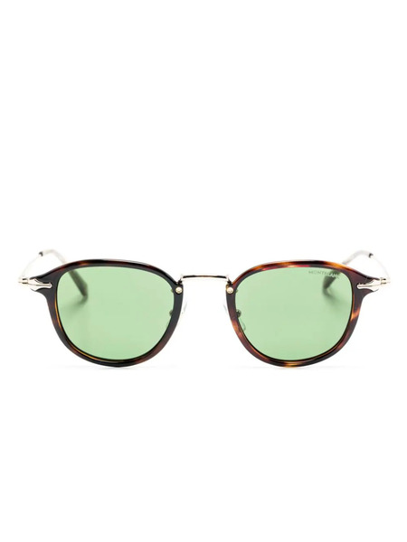  Montblanc Square-frame Sunglasses - Silver 