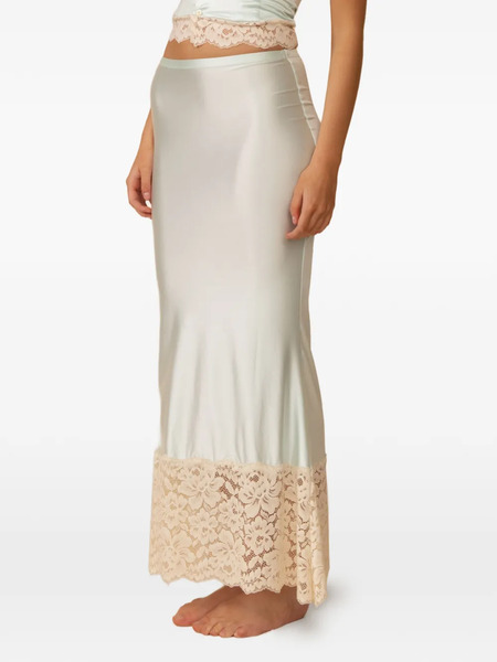  Montce Natalia Lace-trim Skirt - Green 