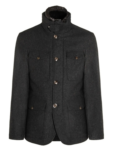 Montecore High-neck Buttoned Coat - Grey 