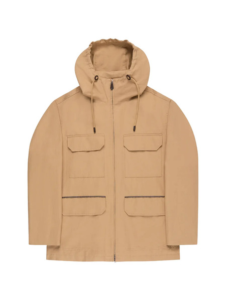  Montedoro Hooded Piped-trim Jacket - Neutrals 