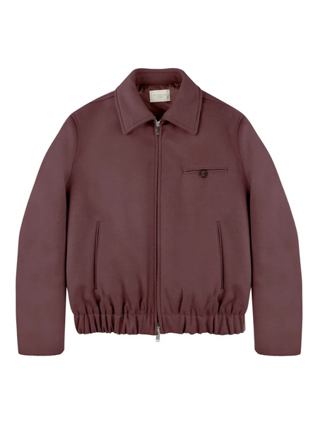  Montedoro Zip Bomber Jacket - Purple 