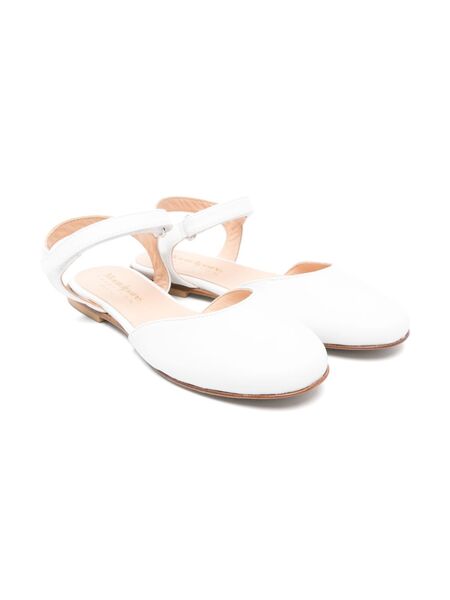  Montelpare Tradition Leather Ballet Flats - White 