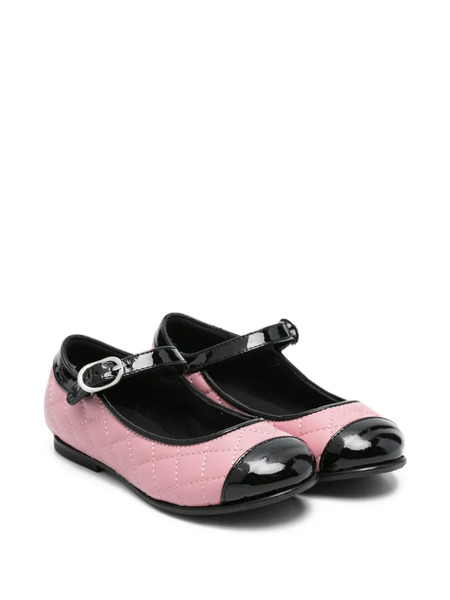  Montelpare Tradition Leather Matelassé Ballet Flats - Pink 