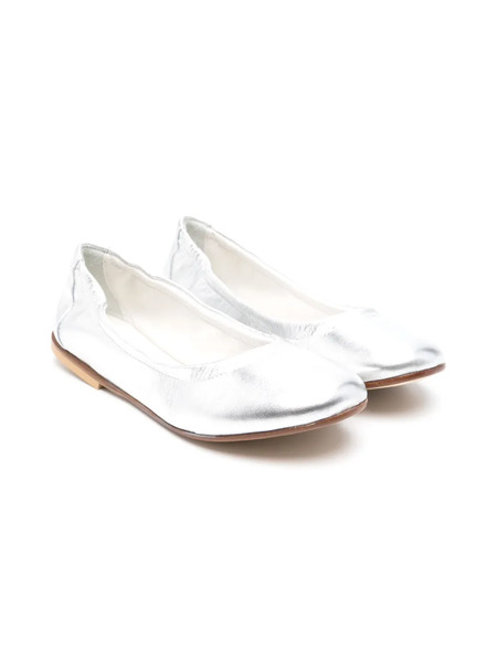  Montelpare Tradition Metallic-finish Ballet Flats - Silver 