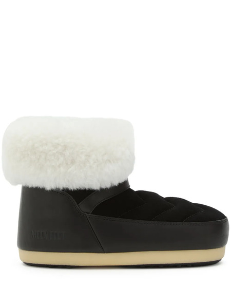  Moon Boot Evx Quilted Shearling Boots - Black 