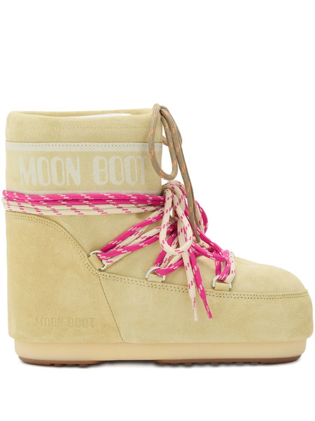  Moon Boot Icon Suede Lace-up Boots - Neutrals 