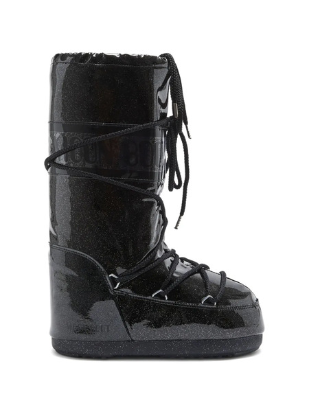  Moon Boot Kids Icon Glitter Snow Boots - Black 