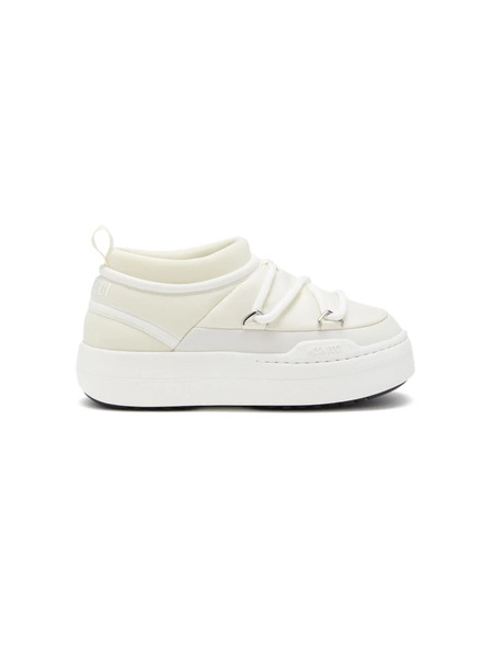  Moon Boot Kids Icon Lace-up Sneakers - White 