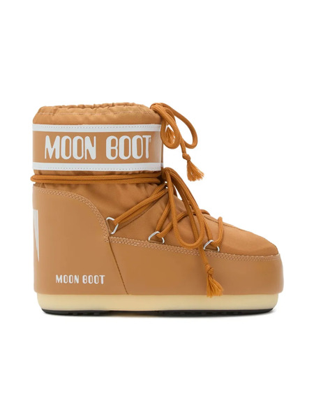  Moon Boot Kids Icon Low Brown Lace-up Logo Boots 