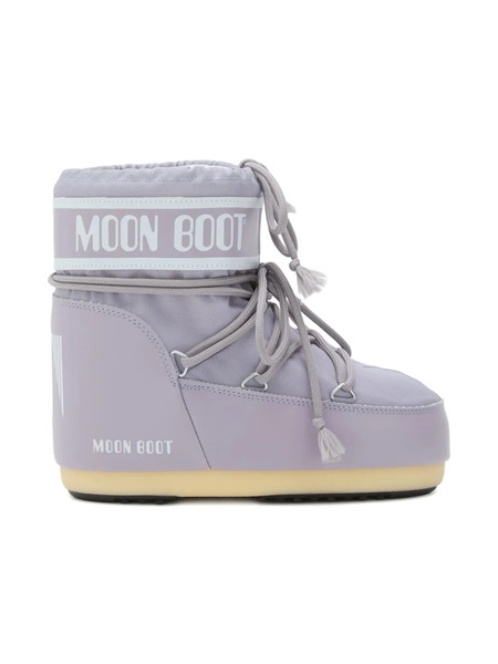  Moon Boot Kids Icon Low Lilac Logo-print Lace-up Boots - Purple 
