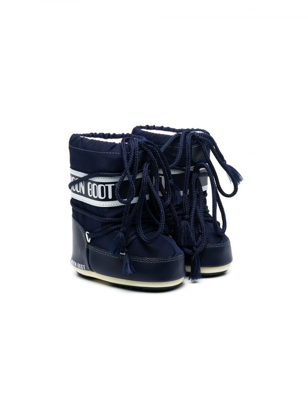  Moon Boot Kids Icon Mini Snow Boots - Blue 