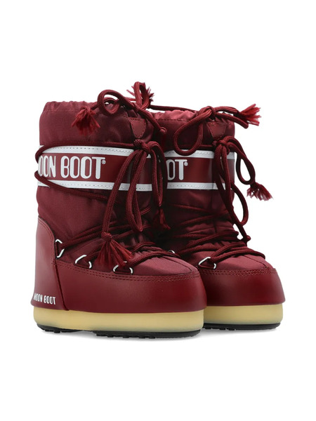  Moon Boot Kids Logo-print Lace-up Boots - Red 