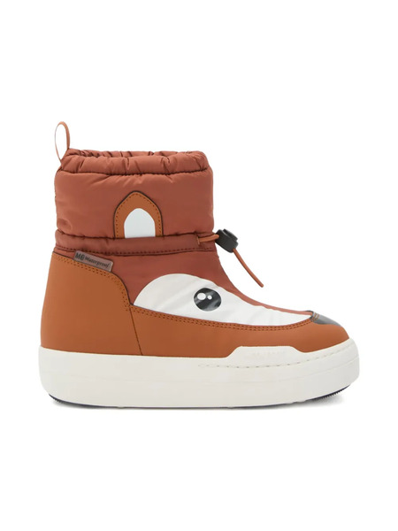  Moon Boot Kids Park Strap Animal-face Padded Snow Boots - Brown 